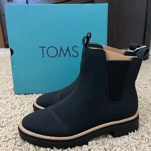 Toms Black Chelsea Combat Boots